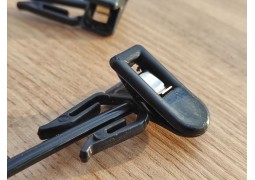 Вішалка прищіпка для білизни на 25см (чорна) №2